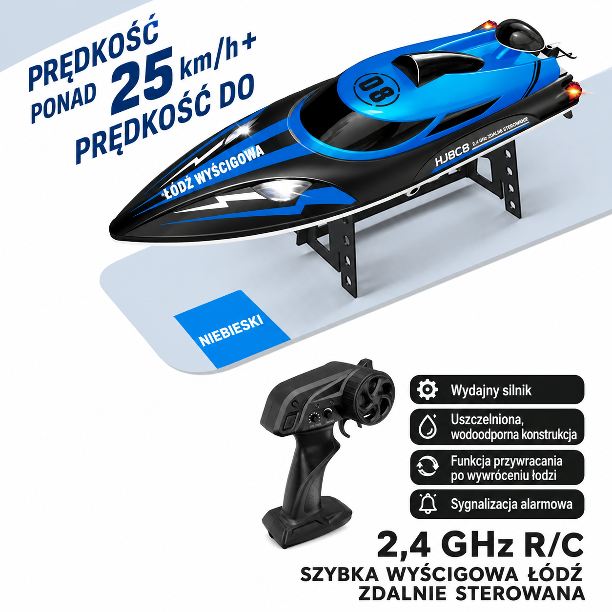 Łódź RC HydroDash SpeedDemon 25km/h