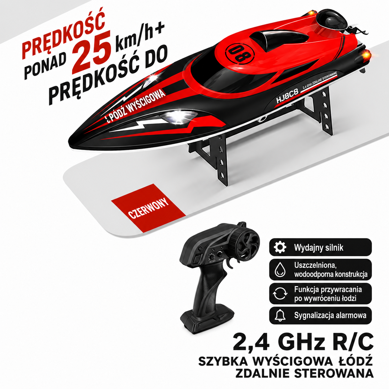 Łódź RC HydroDash SpeedDemon 25km/h
